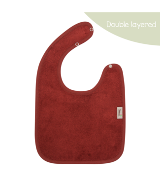 Timboo Timboo - Bib Doubled 26X38Cm - Rosewood