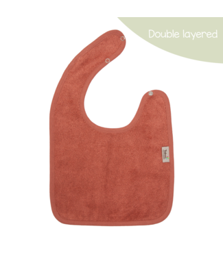 Timboo Timboo - Bib Doubled 26X38Cm - Apricot Blush