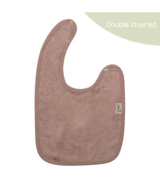 Timboo Timboo - Bib Doubled 26X38Cm - Mellow Mauve