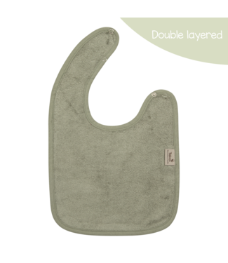 Timboo Timboo - Bib Doubled 26X38Cm 540 - Whisper Green