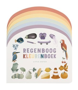 Little Dutch Little Dutch Boekje - Regenboog Kleurenboek