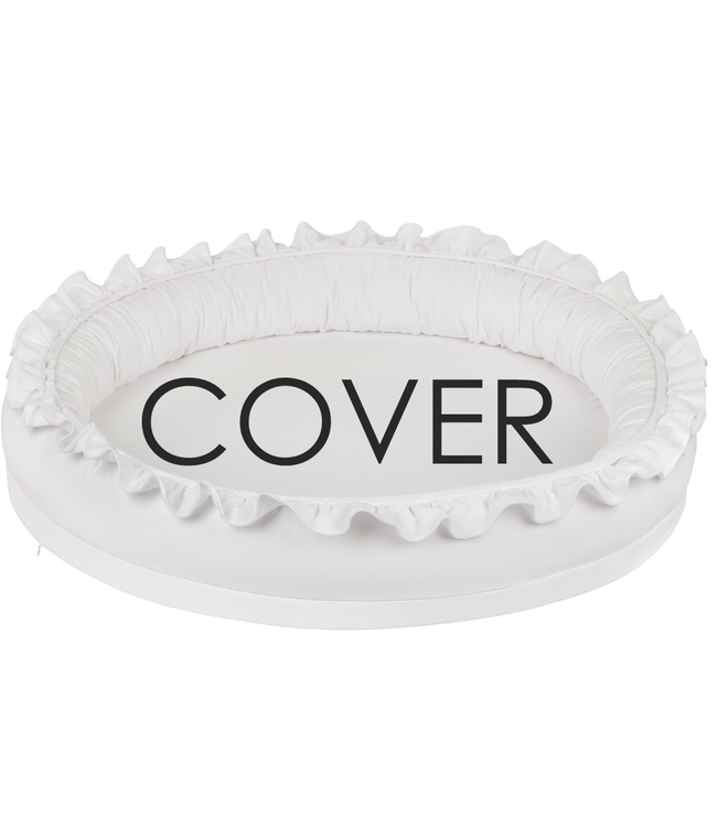 Cotton & Sweets Cotton & Sweet - Junior nest cover bc with ruffles - White