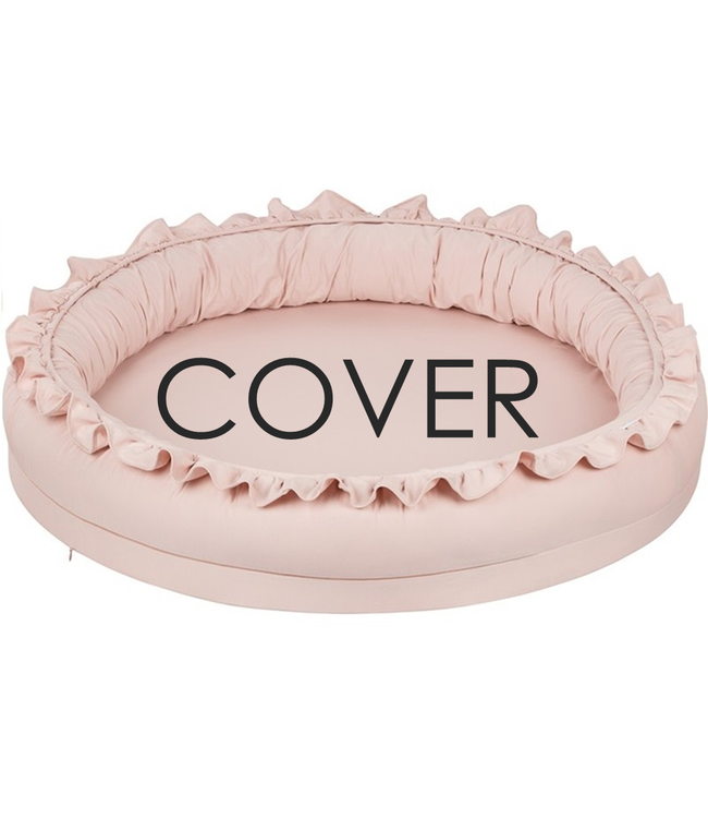 Cotton & Sweets Cotton & Sweet - Junior nest cover bc with ruffles - Powder pink
