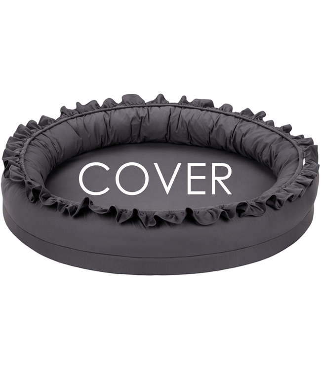 Cotton & Sweets Cotton & Sweets - Cover Junior nest bc with ruffles Graphit