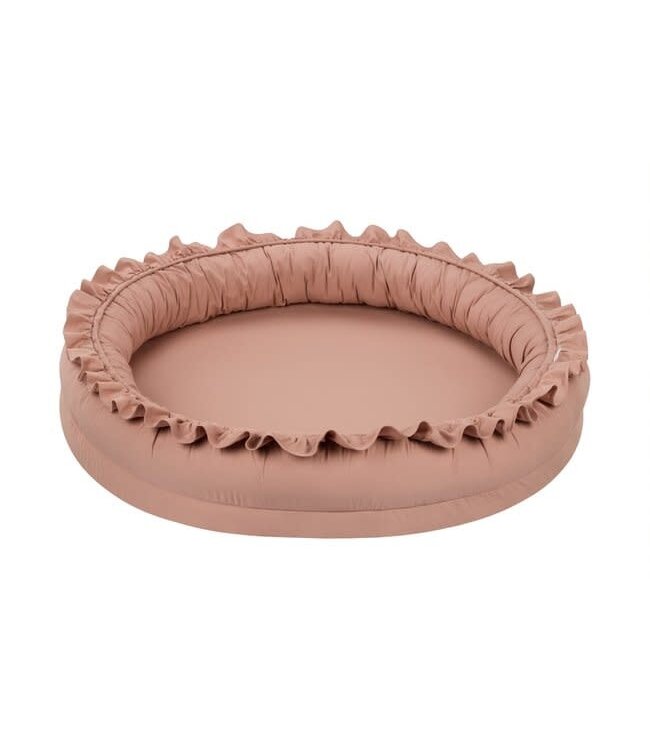 Cotton & Sweets Cotton & Sweets - Cover Junior nest bc with ruffles Dusty peach