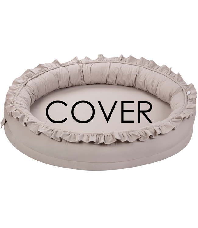 Cotton & Sweets Cotton & Sweet - Junior nest cover bc with ruffles - Dark beige