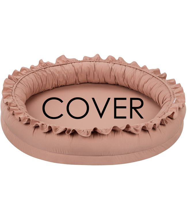 Cotton & Sweets Cotton & Sweets - Cover Junior nest bc with ruffles Dusty peach
