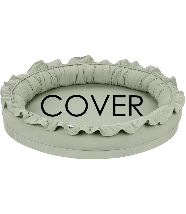 Cotton & Sweets Cotton & Sweet - Junior nest cover bc with ruffles - Desert green