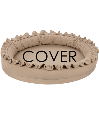 Cotton & Sweets Cotton & Sweet - Junior nest cover bc with ruffles - Cappuccino
