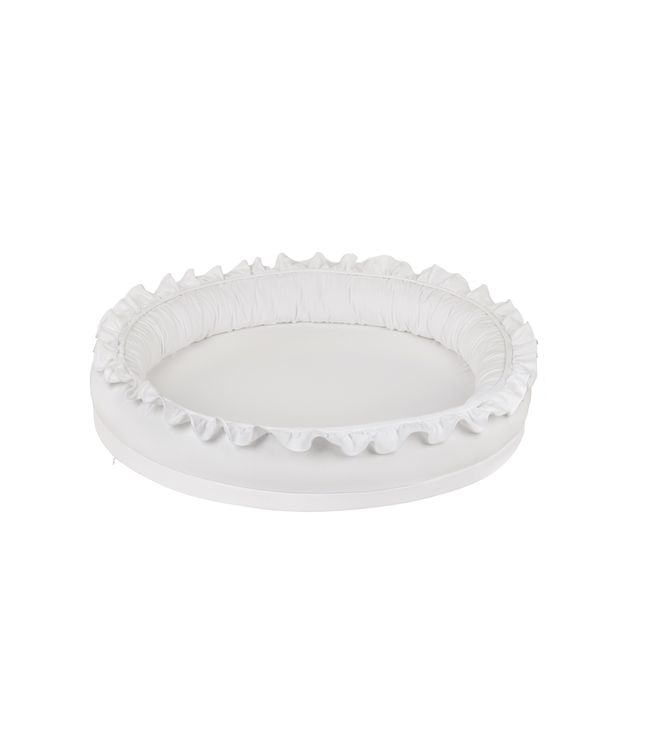 Cotton & Sweets Cotton & Sweet - Small Junior nest with ruffles - White