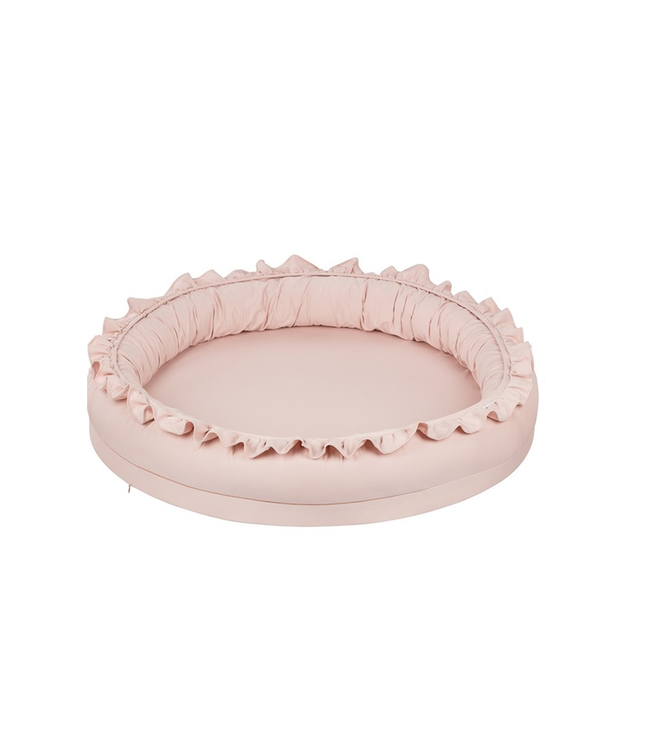Cotton & Sweets Cotton & Sweet - Small Junior nest with ruffles - Powder pink