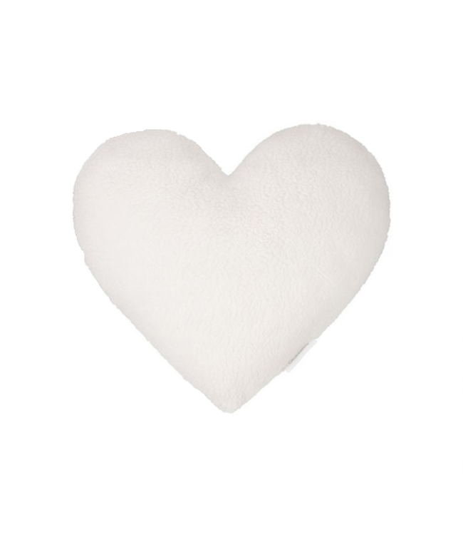 Cotton & Sweets Cotton & Sweets - MINI Sheepskin heart pillow - Vanilla