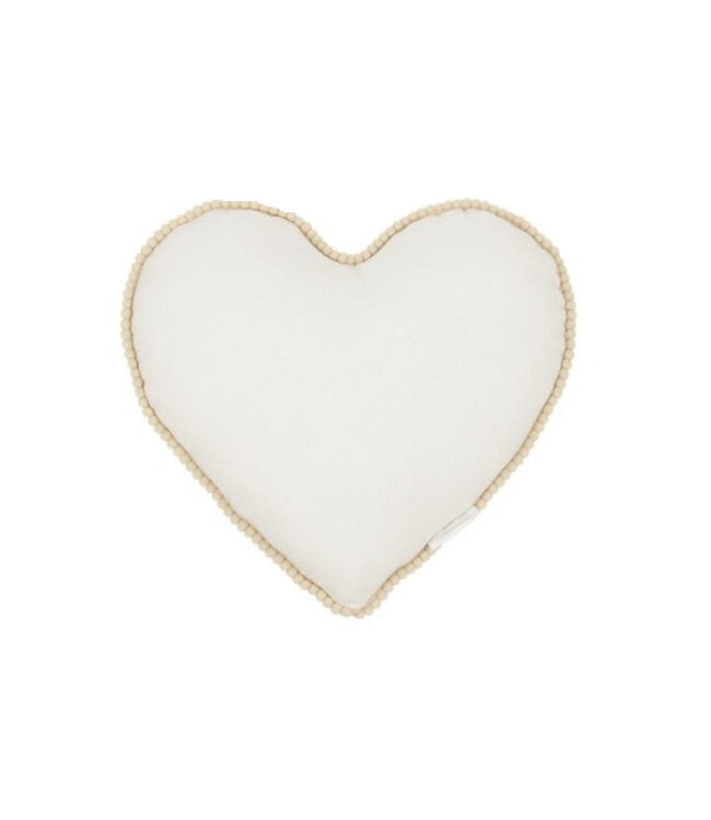 Cotton & Sweets Cotton & Sweets - MINI Bubble heart pillow - Vanilla