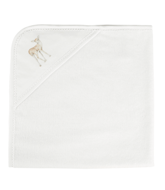 Cotton & Sweets Cotton & Sweets - Newborn Fawn hooded towel PREMIUM White