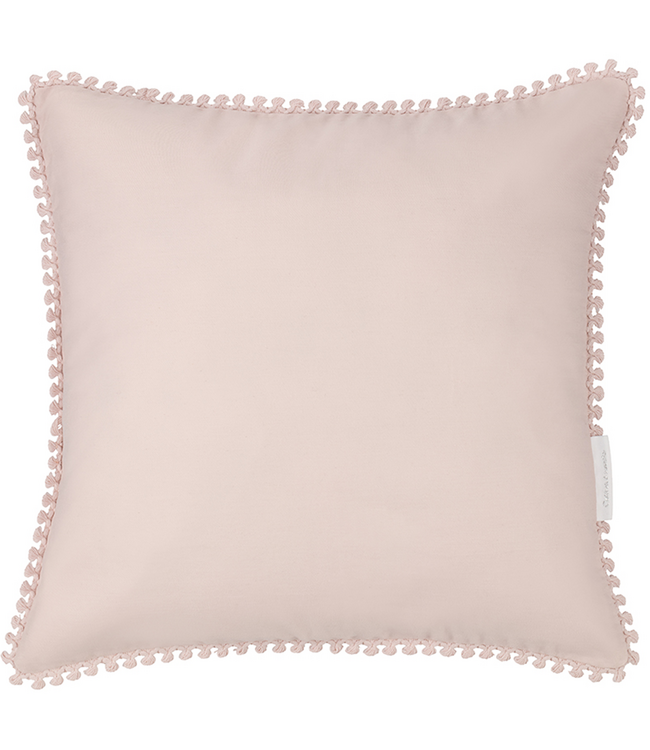 Cotton & Sweets Cotton & Sweets - Soft pillow with lace - Powder pink