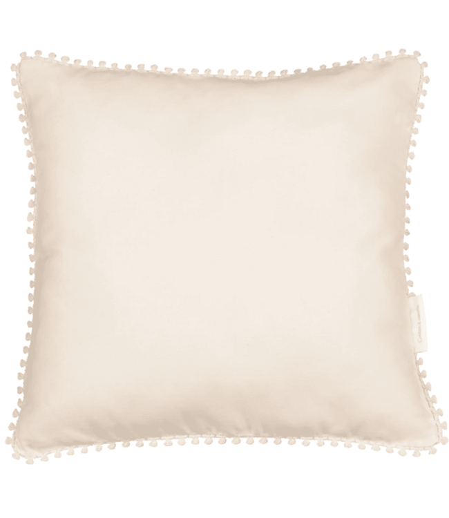 Cotton & Sweets Cotton & Sweets - Soft pillow with lace - Vanilla