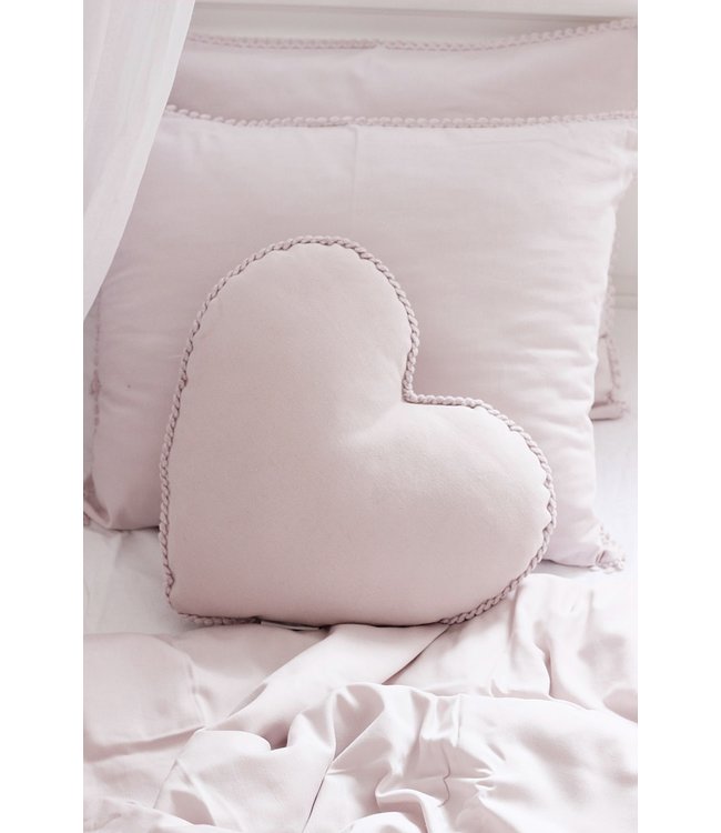 Cotton & Sweets Cotton & Sweets - MINI Bubble heart pillow - Powder pink