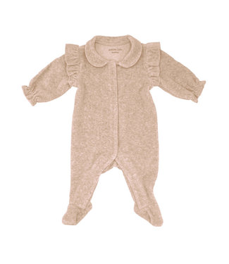 Poetree Kids Poetree Kids - Babypakje Velours Met Ruffels Camel Girl