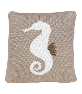 Quax Quax - Tricot - Kussen - 30*30 Cm - Seahorse