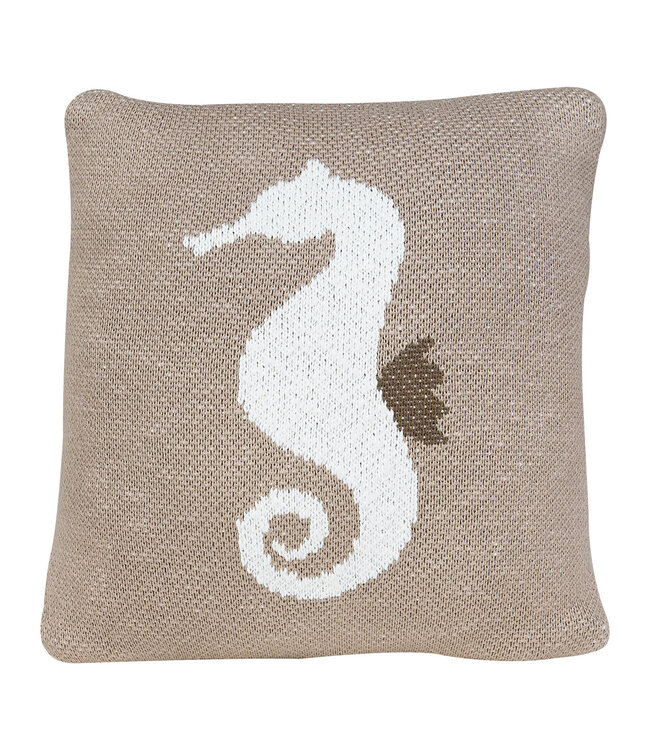 Quax Quax - Tricot - Kussen - 30*30 Cm - Seahorse