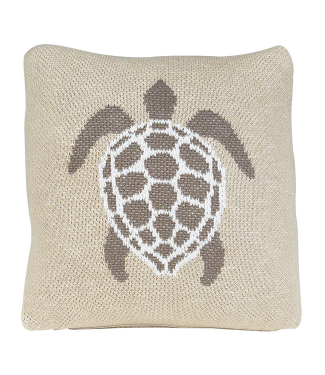 Quax Quax - Tricot - Kussen - 30*30 Cm - Turtle