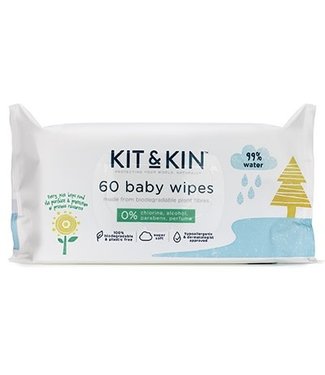Kit&Kin Kit & Kin - baby wipes (60 pack)