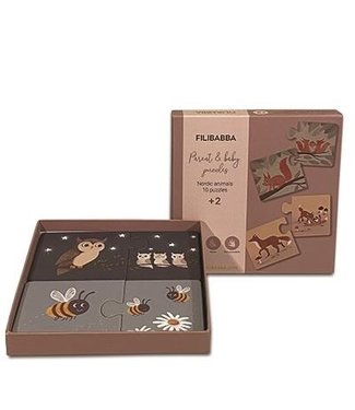 Filibabba Filibabba - Parent & baby puzzle - Nordic animals