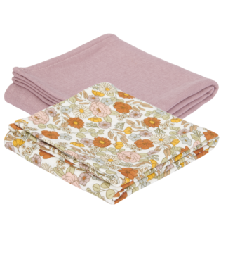 Little Dutch Swaddle doeken 70 x 70 Vintage Little Flowers/Pure Mauve