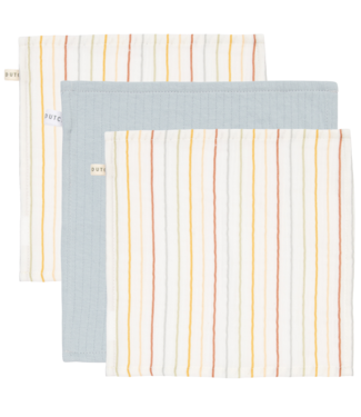 Little Dutch Monddoekjes Vintage Sunny Stripes/Pure Soft Blue