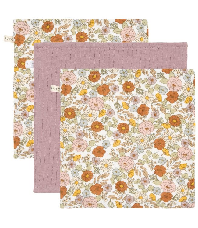 Little Dutch Monddoekjes Vintage Little Flowers / Mauve