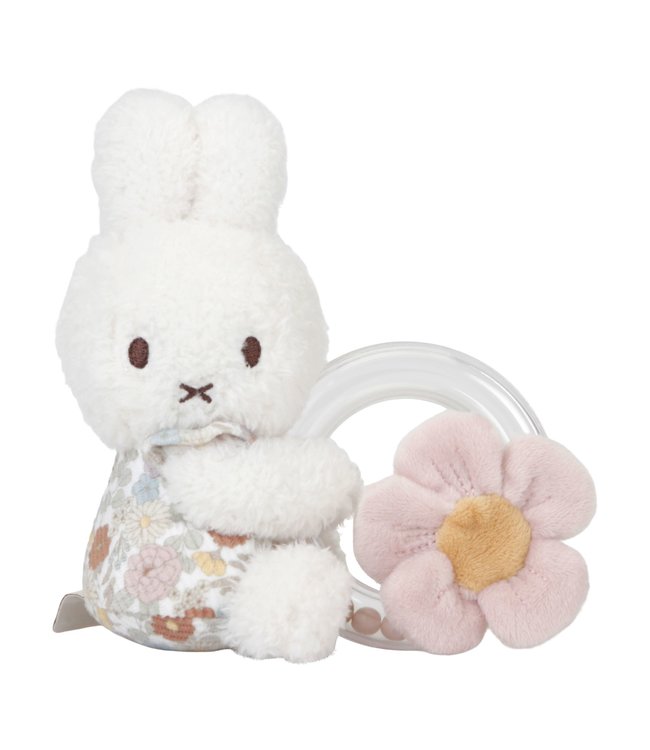 Nijntje - Miffy Nijntje - Miffy - Vintage Little Flowers Ringrammelaar