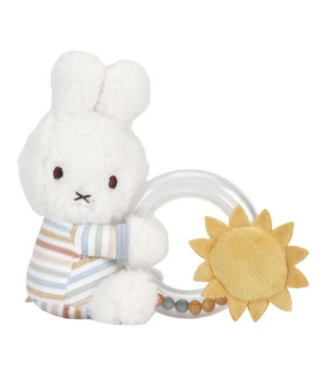 Nijntje - Miffy Nijntje - Miffy - Vintage Sunny Stripes Ringrammelaar