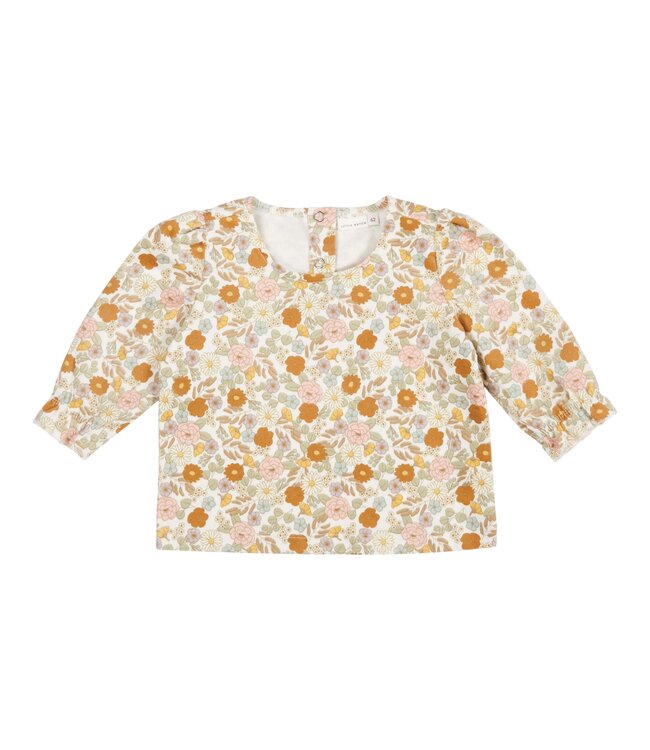 Little Dutch Little Dutch - Shirt lange pofmouw corduroy Vintage Little Flowers