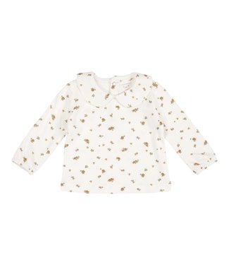 Little Dutch Little Dutch - Shirt lange mouw ronde kraag White Blossom