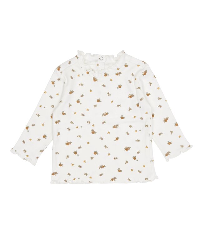 Little Dutch Little Dutch - Shirt lange mouw ruches White Blossom