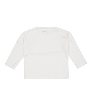 Little Dutch Little Dutch - Shirt lange mouw met zakje Soft White