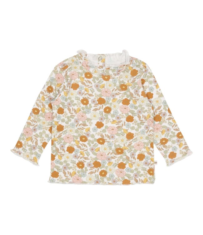 Little Dutch Little Dutch - Shirt lange mouw ruches Vintage Little Flowers