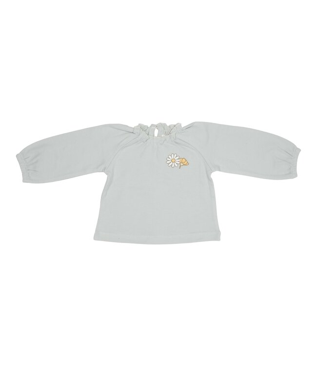Little Dutch Little Dutch - Shirt lange mouw met borduursel Green