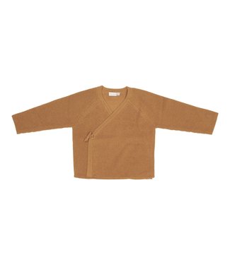 Little Dutch Little Dutch - Gebreid vestje overslag Almond