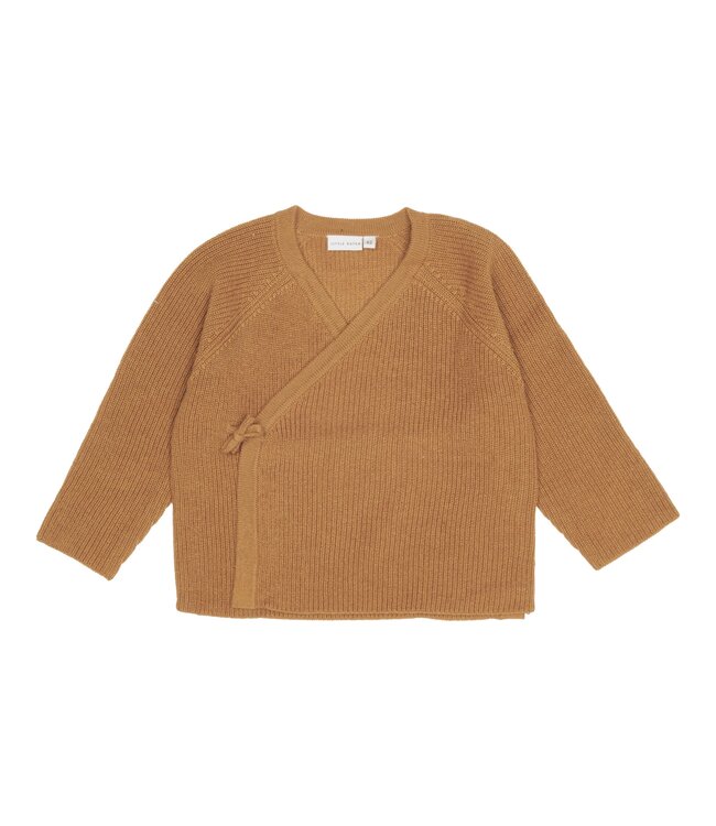 Little Dutch Little Dutch - Gebreid vestje overslag Almond