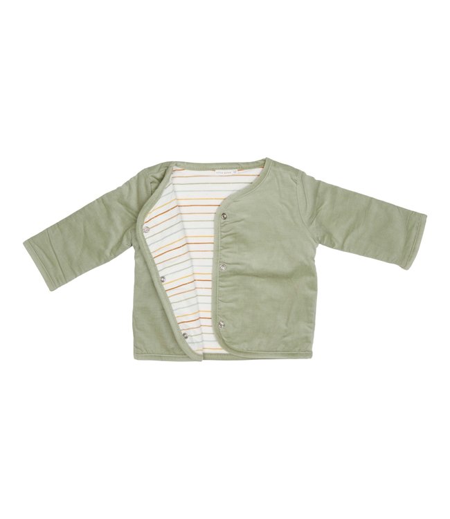 Little Dutch Little Dutch - Reversible babyjasje Vintage Sunny Stripes/Green