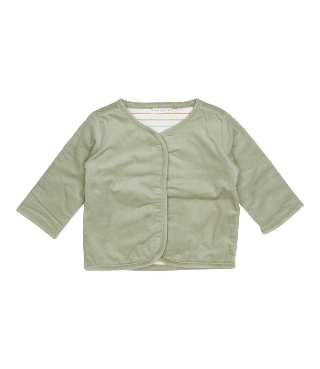 Little Dutch Little Dutch - Reversible babyjasje Vintage Sunny Stripes/Green