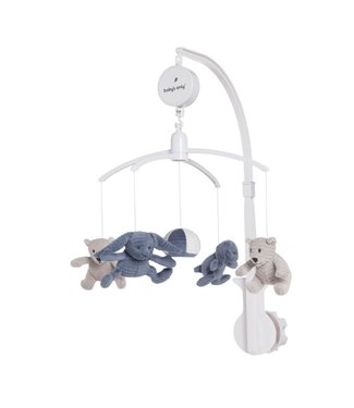 Baby's Only Baby's Only - Muziekmobiel Sense vintage blue/kiezelgrijs/wit