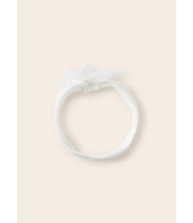Mayoral Mayoral - Haarband Met Strikje  - Wit