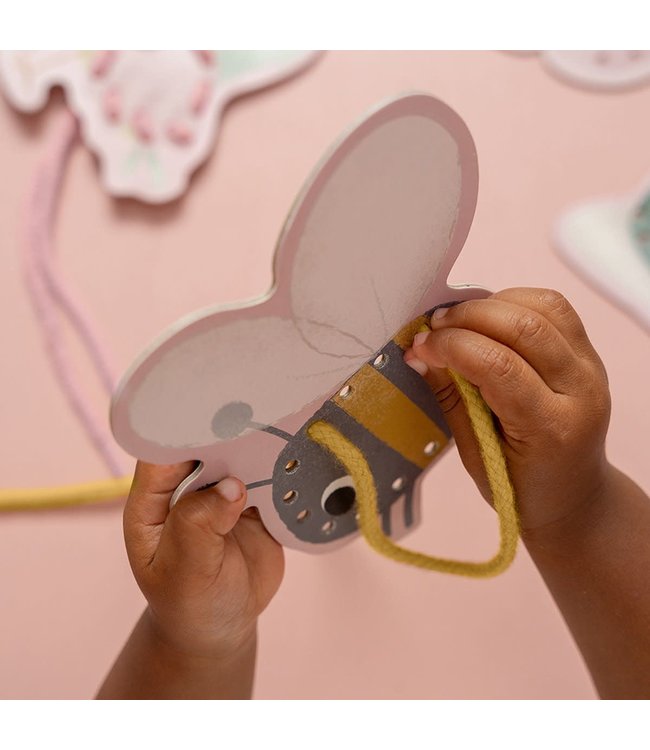 Little Dutch Little Dutch - Rijgkaarten Flowers & Butterflies