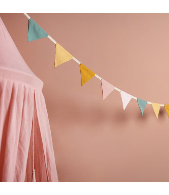 Little Dutch Little Dutch - Slinger met vlaggetjes Pink