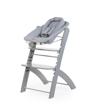Childhome Childhome - Newborn Seat + Grijs kussen voor Evosit en Lambda stoel Stone Grey Metal Frame