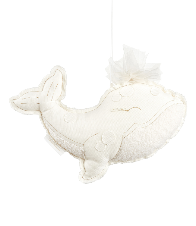 Cotton & Sweets Cotton & Sweets - Boho Sebastien baleine mobile - Vanilla