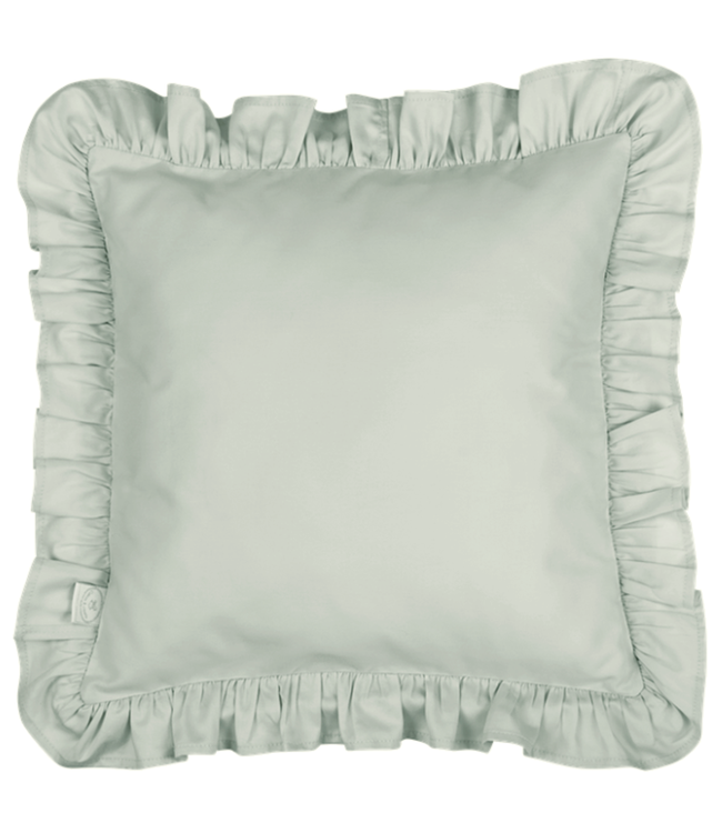 Cotton & Sweets Cotton & Sweets - Kussen met ruches SG - Salie groen