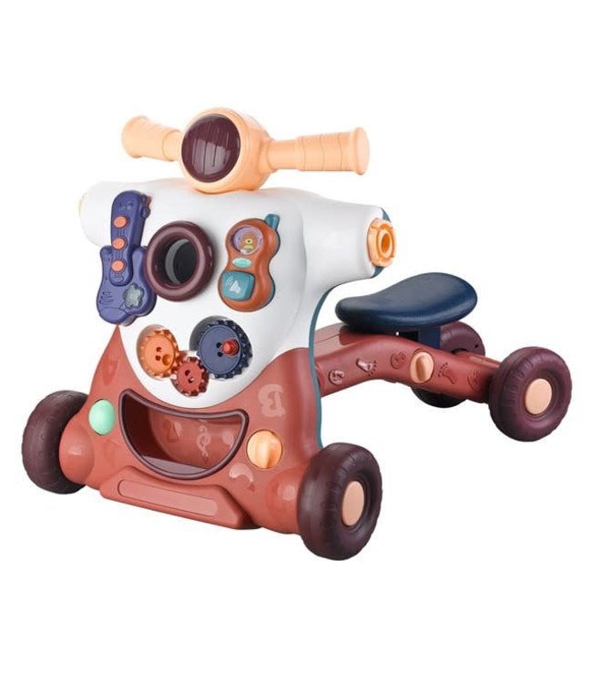 Babydan Babydan - ACTISTEPS 4IN1 WALKER BORDEAUX